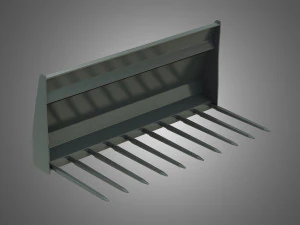 forca per letame - caricatore frontale Modello 3D