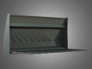 forca per letame - caricatore frontale Modello 3D