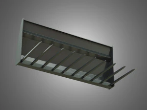 forca per letame - caricatore frontale Modello 3D