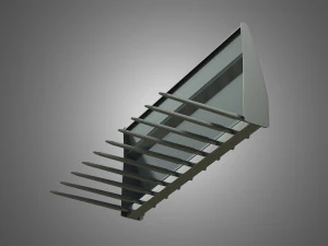 forca per letame - caricatore frontale Modello 3D