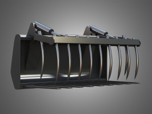 fork with grapple - front loader Modelo 3D