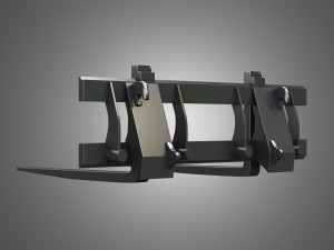 fork with grapple - front loader Modèle 3D