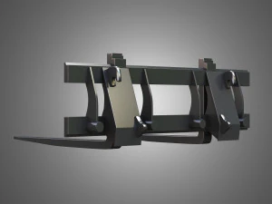 fork with grapple - front loader 3D Model