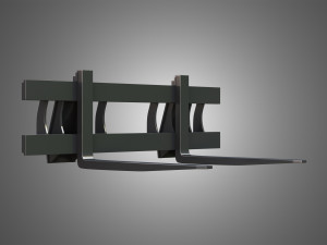 fork with grapple - front loader Modèle 3D