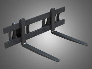 fork with grapple - front loader Modèle 3D