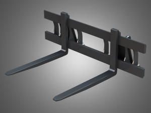 fork with grapple - front loader 3D Модель