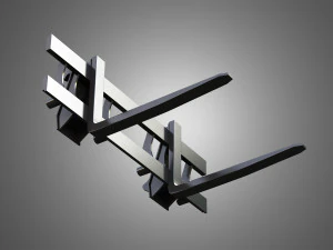 fork with grapple - front loader 3D Model
