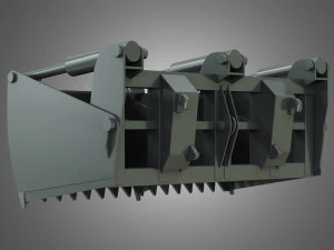 kuilvoersnijder - voorlader 3D Model