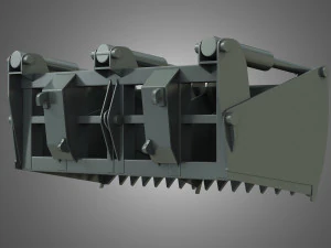 kuilvoersnijder - voorlader 3D Model