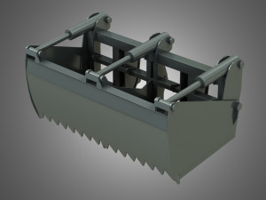 silage cutter - front loader 3Dモデル