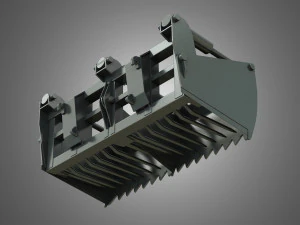 kuilvoersnijder - voorlader 3D Model