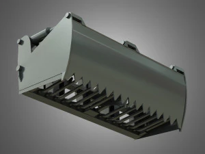 kuilvoersnijder - voorlader 3D Model