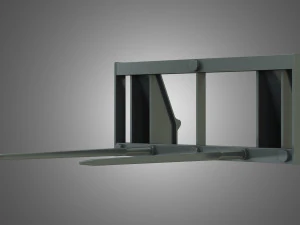 carregador kl80-8t com ponta de fardo - carregador frontal Modelo 3D