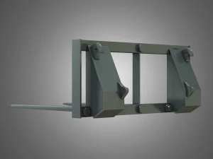 carregador kl80-8t com ponta de fardo - carregador frontal Modelo 3D