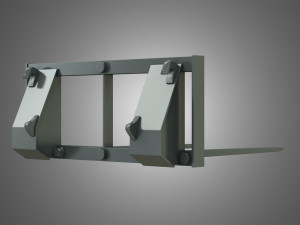 loader kl80-8t with bale spike - front loader Modelo 3D