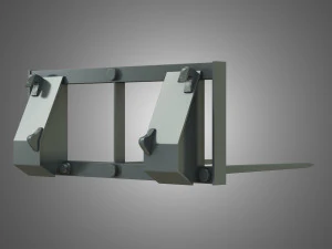 carregador kl80-8t com ponta de fardo - carregador frontal Modelo 3D