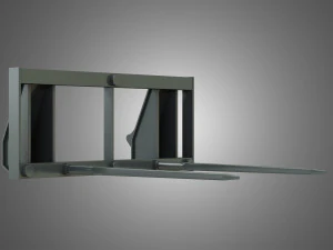 carregador kl80-8t com ponta de fardo - carregador frontal Modelo 3D