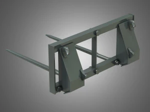 carregador kl80-8t com ponta de fardo - carregador frontal Modelo 3D