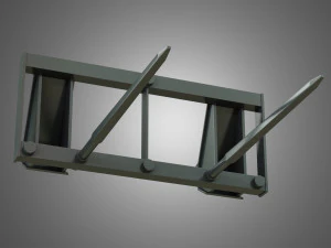 carregador kl80-8t com ponta de fardo - carregador frontal Modelo 3D