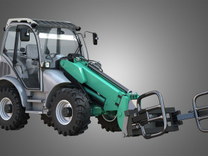 loader kl80-8t with wrapped bale handler 3D-Modell