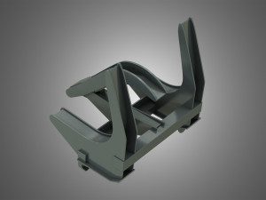 loader kl80-8t with log fork - stoll - front loader 3D मॉडल