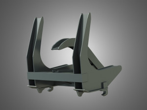 loader kl80-8t with log fork - stoll - front loader 3D मॉडल