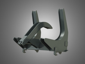 loader kl80-8t with log fork - stoll - front loader 3D मॉडल
