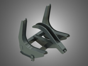 loader kl80-8t with log fork - stoll - front loader 3D मॉडल