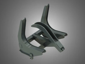 loader kl80-8t with log fork - stoll - front loader 3D Model