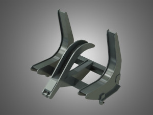 loader kl80-8t with log fork - stoll - front loader 3D मॉडल