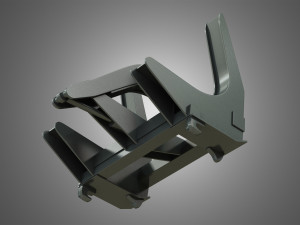 loader kl80-8t with log fork - stoll - front loader 3D मॉडल