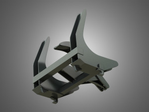 loader kl80-8t with log fork - stoll - front loader 3D मॉडल