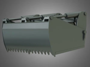 loader kl80-8t with silage cutter - front loader 3D Model