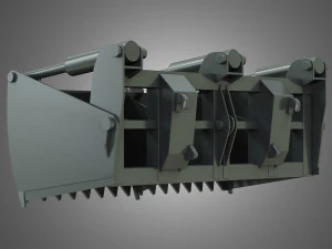loader kl80-8t with silage cutter - front loader 3D Model