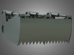 loader kl80-8t with silage cutter - front loader 3D Model