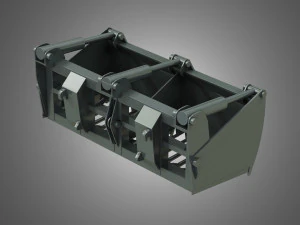 loader kl80-8t with silage cutter - front loader 3D Model