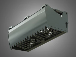 loader kl80-8t with silage cutter - front loader 3D Model