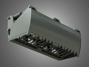 loader kl80-8t with silage cutter - front loader Model 3D