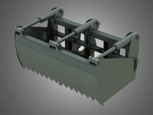 loader kl80-8t with silage cutter - front loader 3D Model