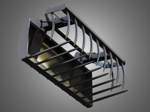 loader kl80-8t with fork with grapple - front loader 3D 模型