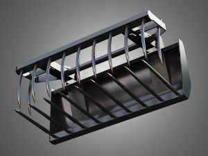 loader kl80-8t with fork with grapple - front loader 3D 模型