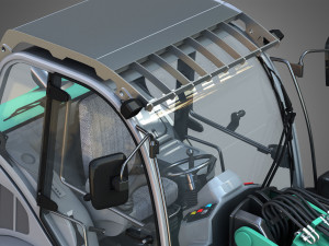 loader kl80-8t with fork with grapple - front loader 3D 模型