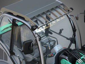 cargador kl80-8t con horquilla para paletas - cargador frontal Modelo 3D