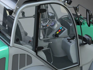 cargador kl80-8t con horquilla para paletas - cargador frontal Modelo 3D