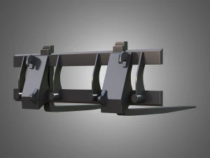 cargador kl80-8t con horquilla para paletas - cargador frontal Modelo 3D