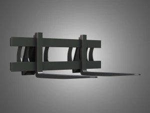 cargador kl80-8t con horquilla para paletas - cargador frontal Modelo 3D