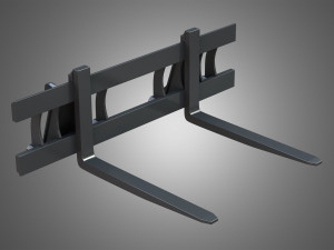 loader kl80-8t with pallet fork - front loader 3D 모델