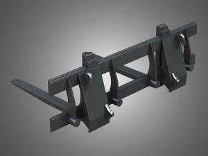 cargador kl80-8t con horquilla para paletas - cargador frontal Modelo 3D