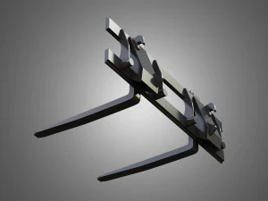 cargador kl80-8t con horquilla para paletas - cargador frontal Modelo 3D