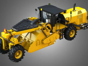 rm500b road reclaimer vehicle 3D Model